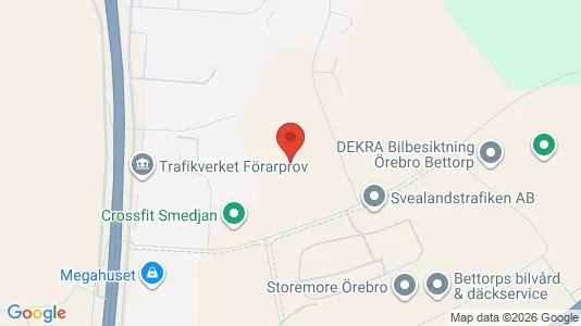 Apartments for rent i Örebro - kort over placeringen