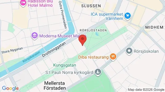 Apartments for rent i Malmö City - kort over placeringen