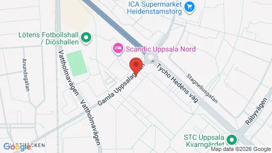 Apartments for rent i Uppsala - kort over placeringen