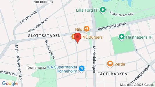 Apartments for rent i Malmö City - kort over placeringen