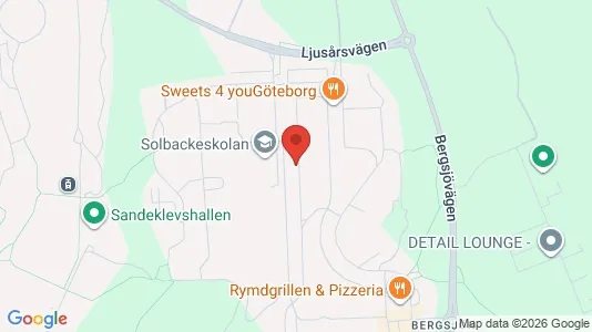 Apartments for rent i Gothenburg East - kort over placeringen