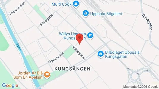 Apartments for rent i Uppsala - kort over placeringen