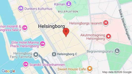 Apartments for rent i Helsingborg - kort over placeringen