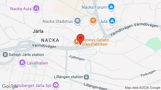 Apartments for rent i Nacka - kort over placeringen