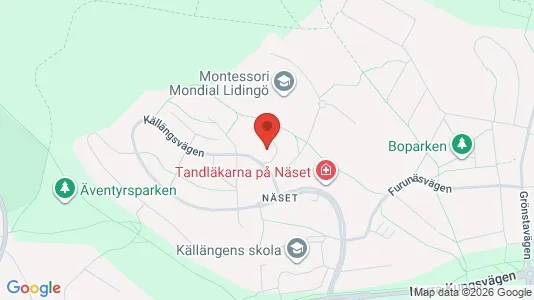 Apartments for rent i Lidingö - kort over placeringen