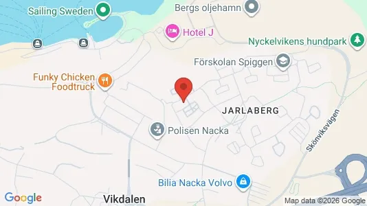 Apartments for rent i Nacka - kort over placeringen