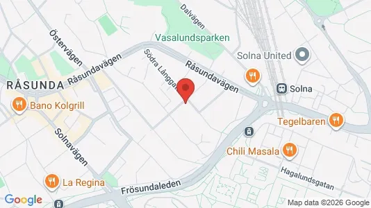 Apartments for rent i Solna - kort over placeringen
