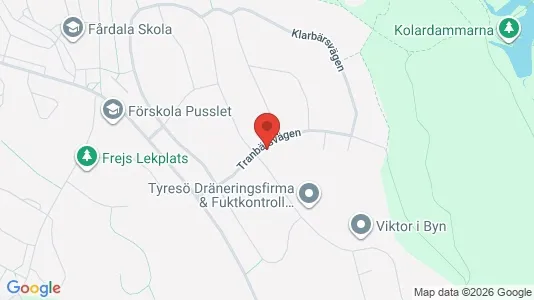 Apartments for rent i Tyresö - kort over placeringen