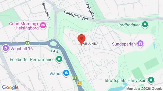 Apartments for rent i Helsingborg - kort over placeringen