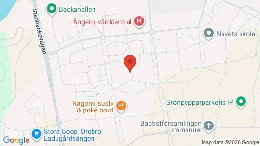Apartments for rent i Örebro - kort over placeringen
