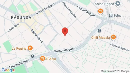 Apartments for rent i Solna - kort over placeringen