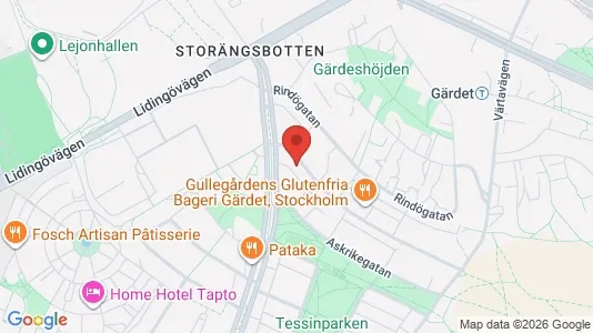 Apartments for rent i Gärdet/Djurgården - kort over placeringen
