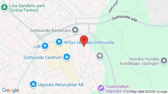 Apartments for rent i Uppsala - kort over placeringen