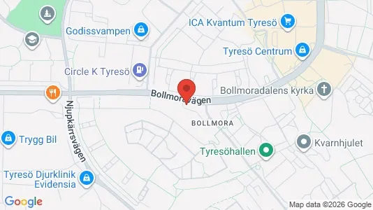 Apartments for rent i Tyresö - kort over placeringen