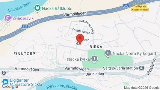 Apartments for rent i Nacka - kort over placeringen