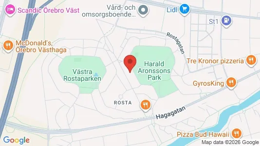 Apartments for rent i Örebro - kort over placeringen