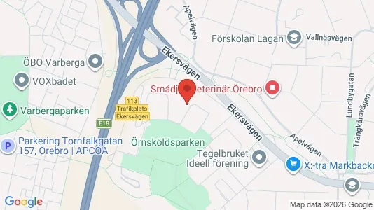 Apartments for rent i Örebro - kort over placeringen