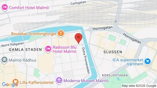 Apartments for rent i Malmö City - kort over placeringen