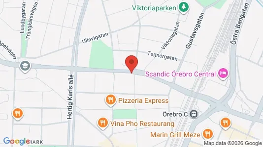 Apartments for rent i Örebro - kort over placeringen