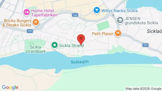 Apartments for rent i Nacka - kort over placeringen