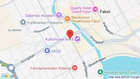 Apartments for rent i Falun - kort over placeringen