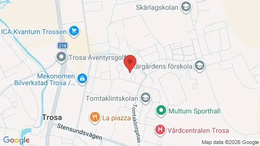 Apartments for rent i Trosa - kort over placeringen