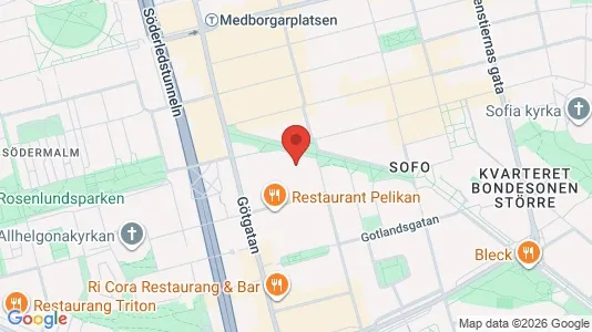 Apartments for rent i Södermalm - kort over placeringen