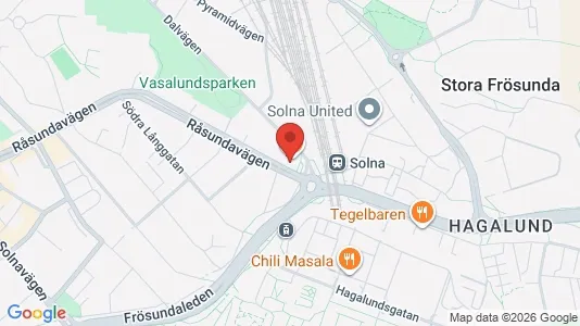 Apartments for rent i Solna - kort over placeringen