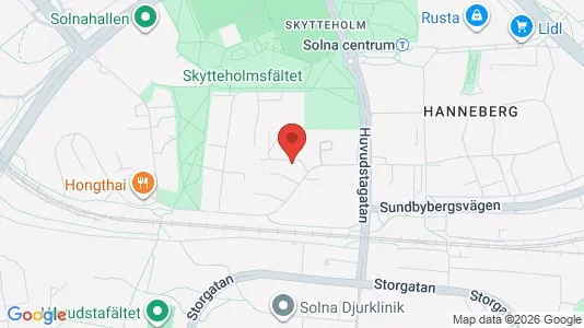 Apartments for rent i Solna - kort over placeringen
