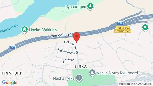 Apartments for rent i Nacka - kort over placeringen