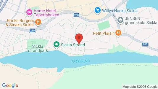 Apartments for rent i Nacka - kort over placeringen