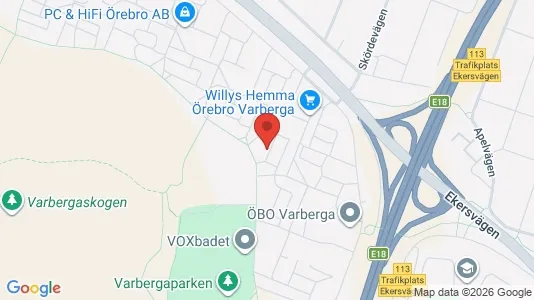 Apartments for rent i Örebro - kort over placeringen