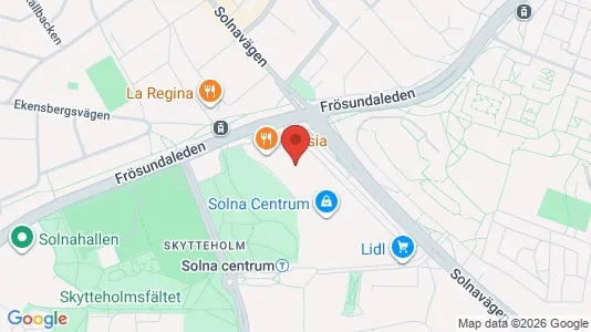 Apartments for rent i Solna - kort over placeringen