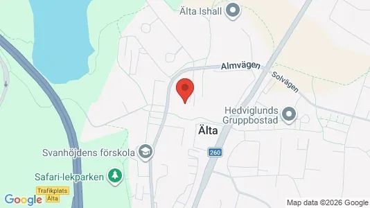 Apartments for rent i Nacka - kort over placeringen