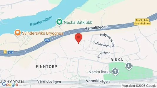 Apartments for rent i Nacka - kort over placeringen