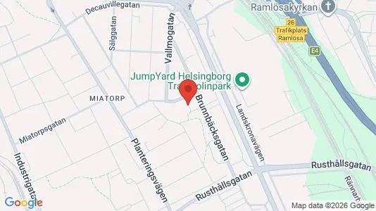 Apartments for rent i Helsingborg - kort over placeringen