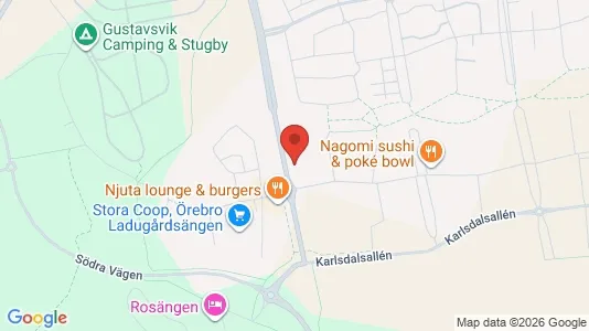 Apartments for rent i Örebro - kort over placeringen
