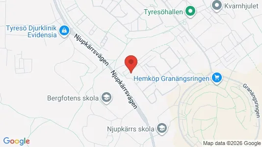 Apartments for rent i Tyresö - kort over placeringen