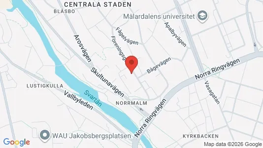 Apartments for rent i Västerås - kort over placeringen