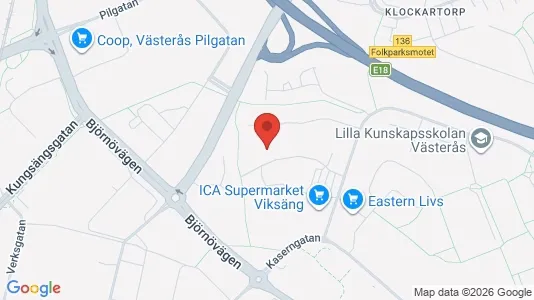 Apartments for rent i Västerås - kort over placeringen