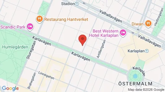 Apartments for rent i Östermalm - kort over placeringen