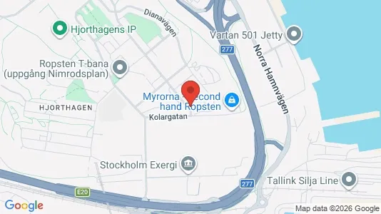 Apartments for rent i Gärdet/Djurgården - kort over placeringen