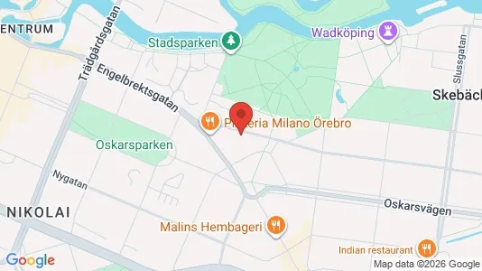 Apartments for rent i Örebro - kort over placeringen