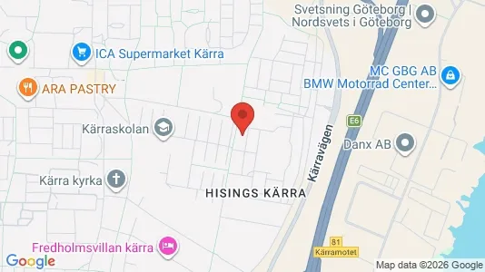 Apartments for rent i Gothenburg City Centre - kort over placeringen