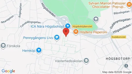 Apartments for rent i Majorna-Linné - kort over placeringen