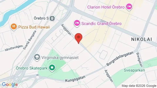 Apartments for rent i Örebro - kort over placeringen