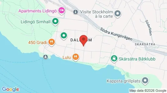 Apartments for rent i Lidingö - kort over placeringen