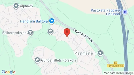 Apartments for rent i Mölndal - kort over placeringen