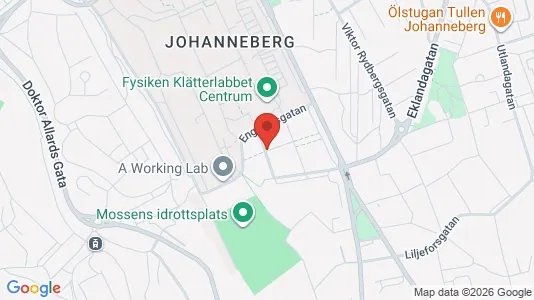 Apartments for rent i Johanneberg - kort over placeringen