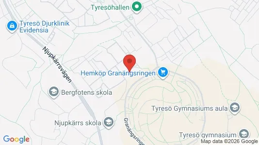 Apartments for rent i Tyresö - kort over placeringen